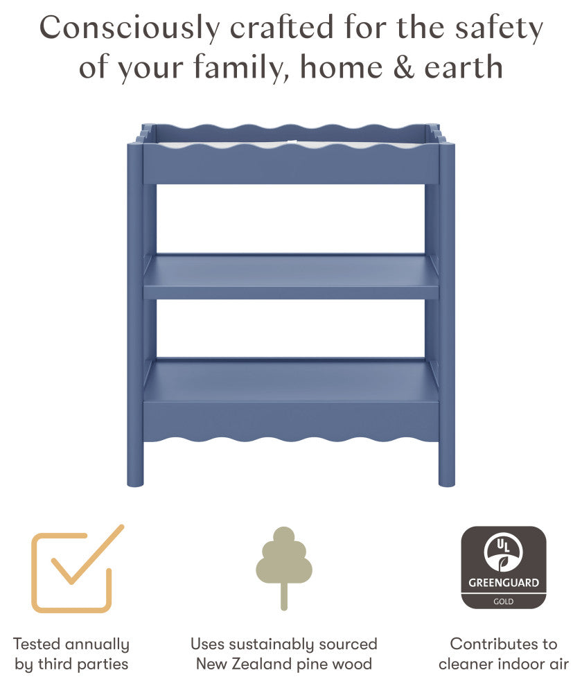 Swell Changing Table, Cove Blue