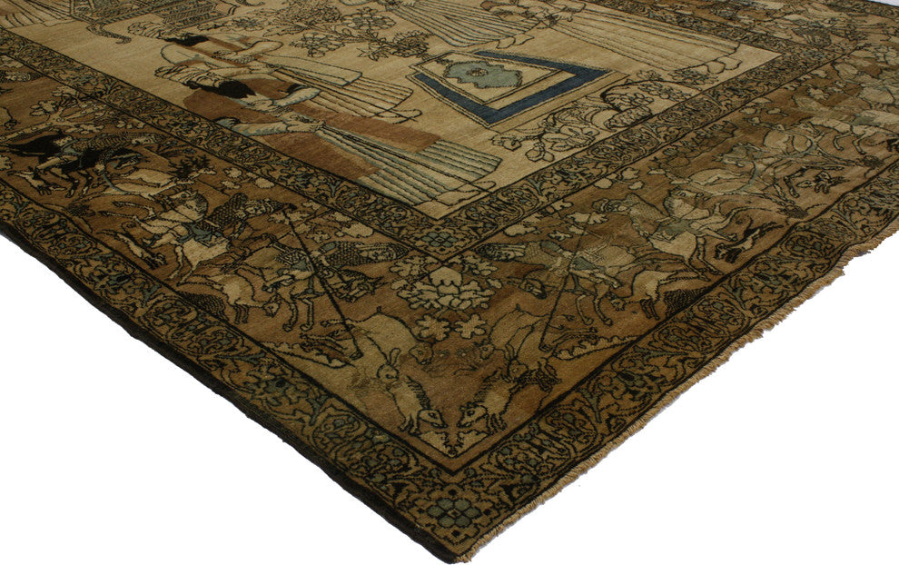 Antique Persian Pictorial Rug