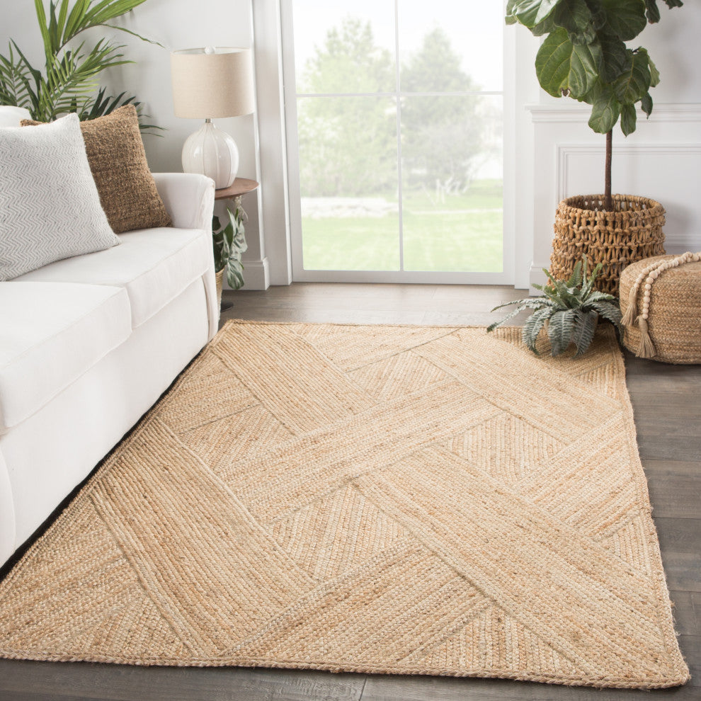 Jaipur Living Vero Natural Trellis Beige Area Rug 10'X14'