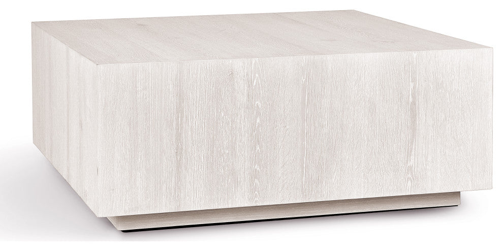 Layne 42" Square Coffee Table With Casters by Kosas Home, White Wash