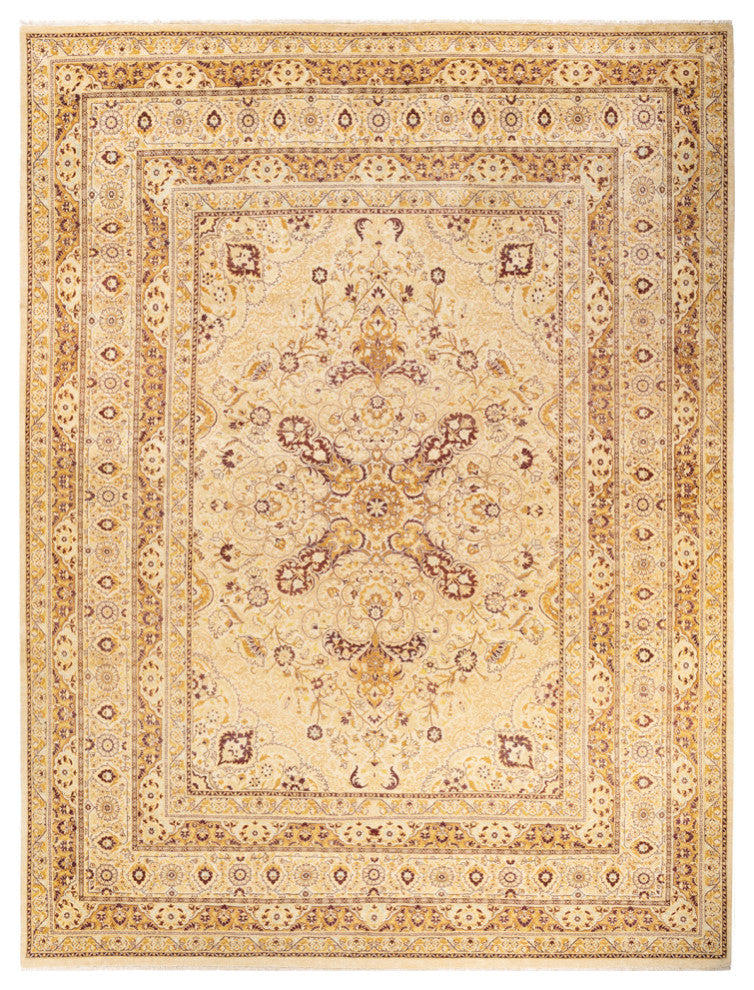 Jabalpur, One-of-a-Kind Hand-Knotted Area Rug Ivory, 9'2"x12'1"