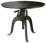 Vintage Style Adjustable Height Metal Accent Table Entry Kitchen Hall Tripod