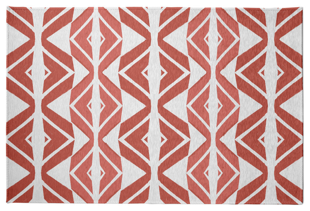Diamond Graffiti Rug, Brown, 2'x3'