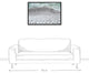 Aerial Beach Photo 24x36 Black Floating Framed Canvas