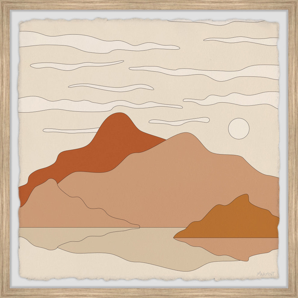 "Mountain Wilderness" Framed Painting Print, 32x32