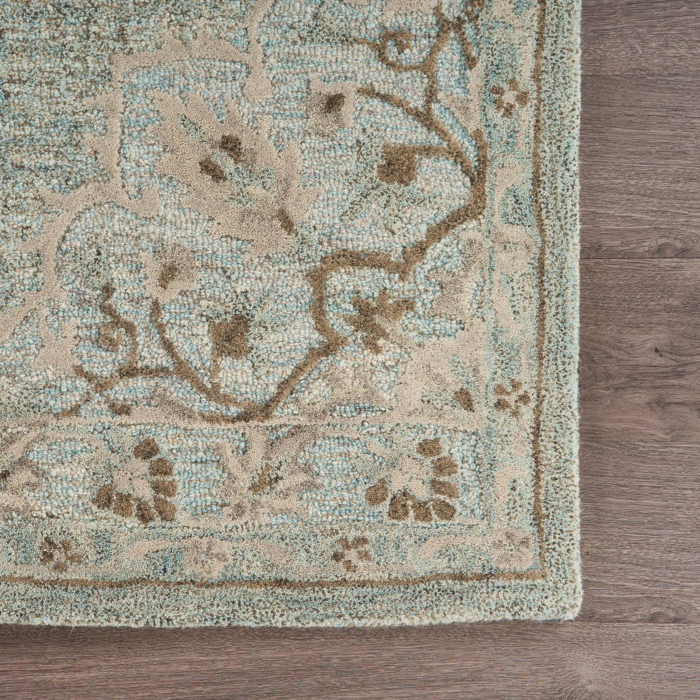 Lagoon Medallion Area Rug, 7'9" X 9'9"
