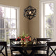 Modern Urban Contemporary Chandelier , Black Steel