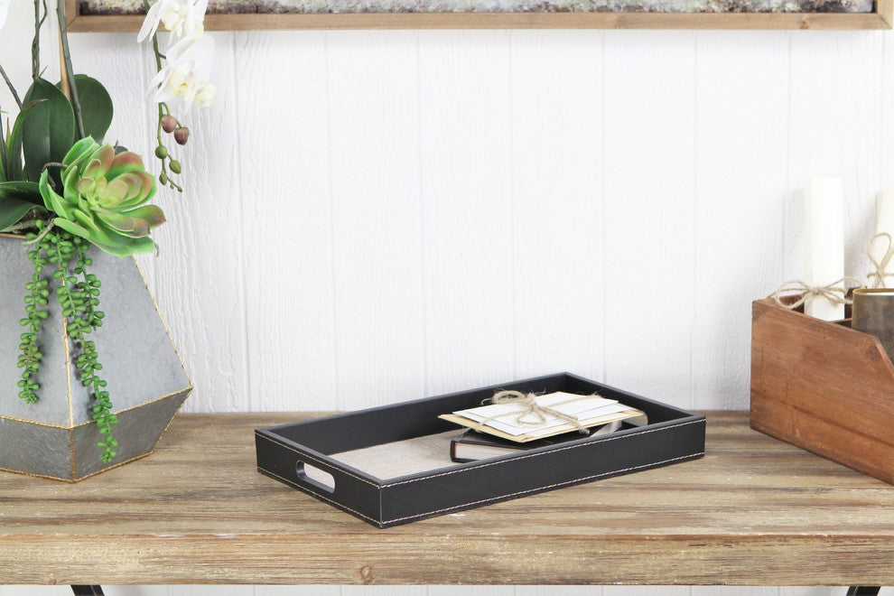 Linen Rectangular Serving Tray