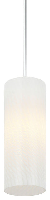 Swirled 1-Lt  Mini Pendant - Chrome