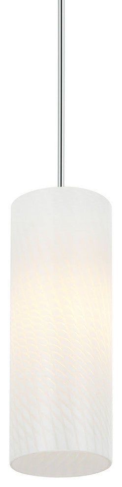 Swirled 1-Lt  Mini Pendant - Chrome