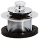 Twist & Close Bath Waste - 22" Make-Up, 17 Ga. Tubing In Polished Brass, Polished Nickel