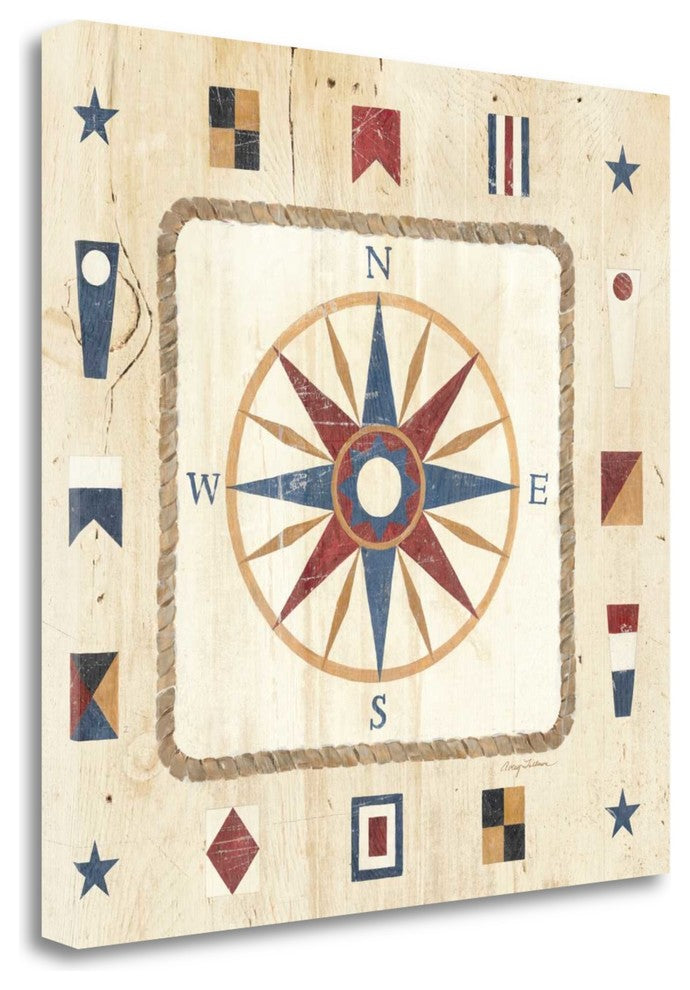 "Compass Rose" By Avery Tillmon, Giclee Print on Gallery Wrap Canvas