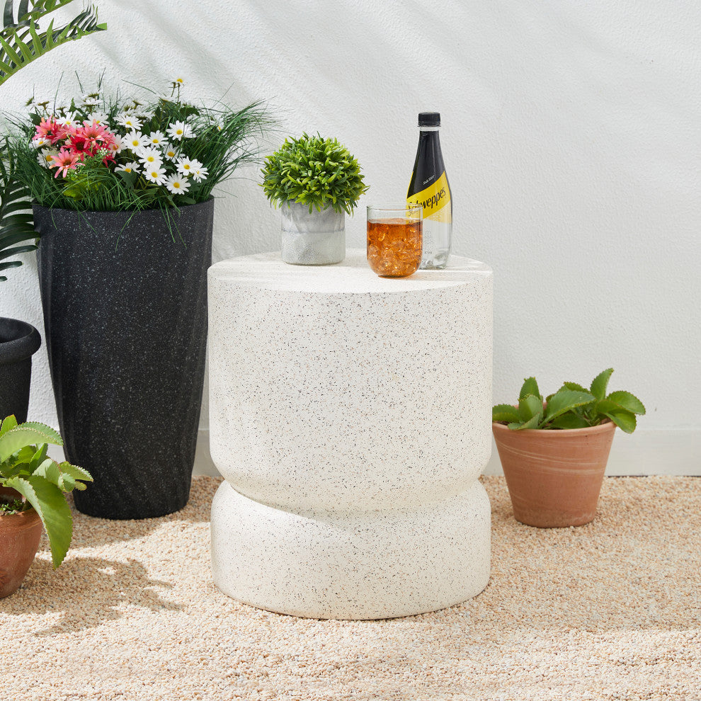 MGO Faux Terrazzo Garden Stool