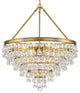 Crystorama Calypso 8 Light Chandelier 137-VG - Vibrant Gold