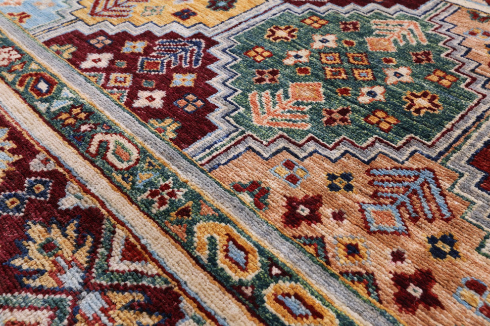 Tribal Khorjin Hand Knotted Rug 6' 10" X 9' 8" Q7765