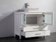 Vanity Art Vanity Set With Vessel Sink, White, 60", Led Touch-Switch Mirror