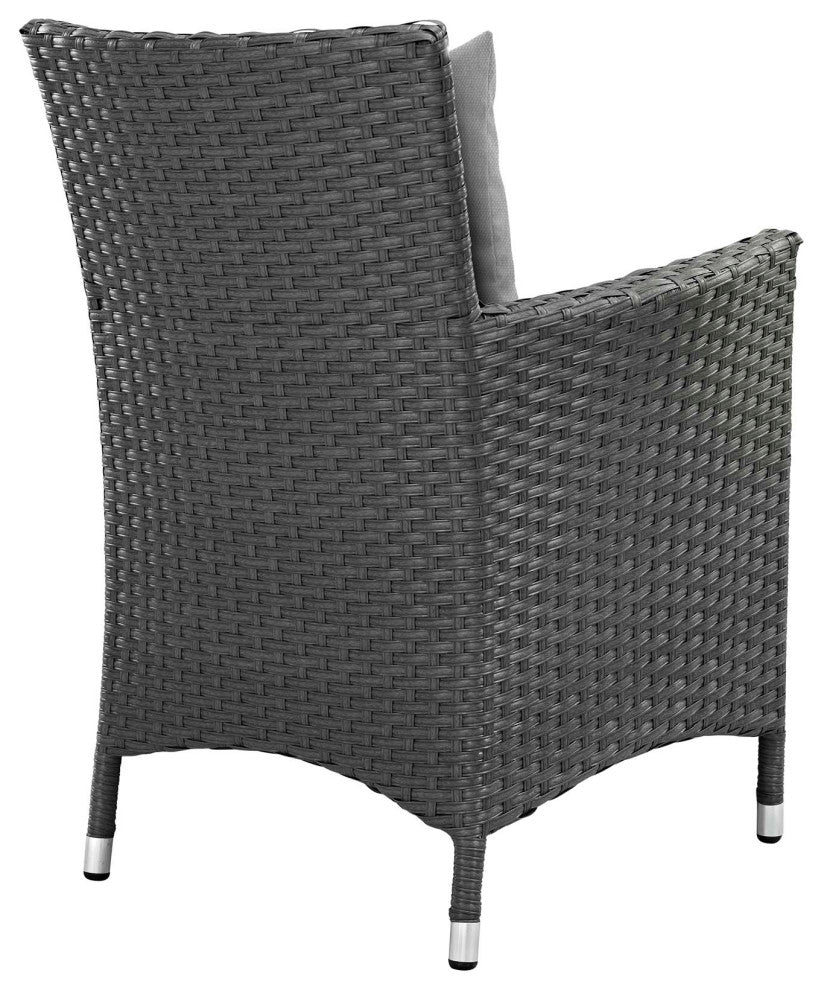 Canvas Gray Sojourn 11 Piece Outdoor Patio Sunbrella Dining Set