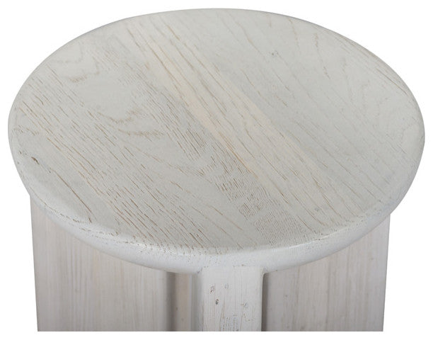 Hemi Solid White Oak Side Table