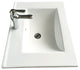 White Porcelain Drop In Sink with Chrome Faucet and Sink Drain Pack of 2