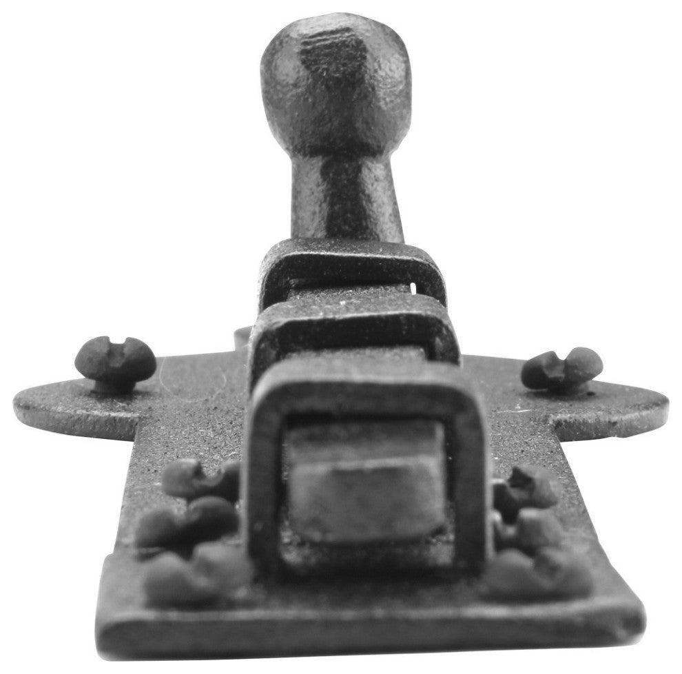Slide Bolt Black RSF Iron 4 Inch Wide Set of 2