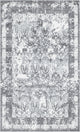 Unique Loom Gray Vivaldi Rosso 5' 0 x 8' 0 Area Rug