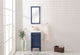 Legion Furniture Evarly Single-Sink Vanity, Blue, 18"