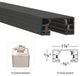 WAC Lighting H Track 18" Extension ForLine Voltage H-Track Fixture in Black