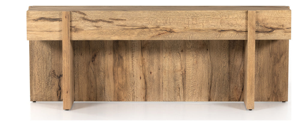 Bingham Console Table, Rustic Oak Veneer