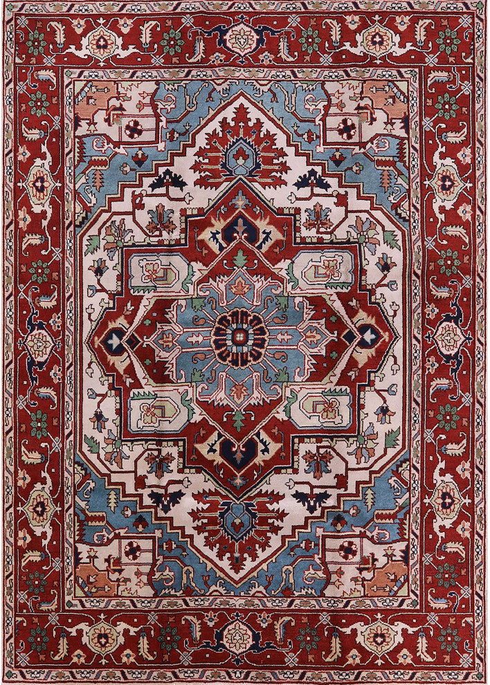 Ahgly Company Indoor Rectangle Mid-Century Modern Area Rugs, 7' x 9'