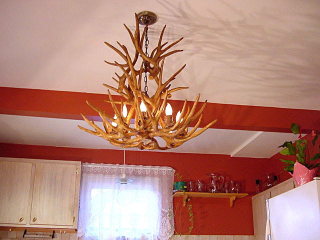 Reproduction Antler Mule Deer Cascade Chandelier Light, RS-18
