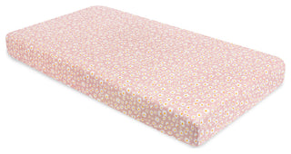Crib Sheet, GOTS Certified Organic Muslin Cotton, Daisy