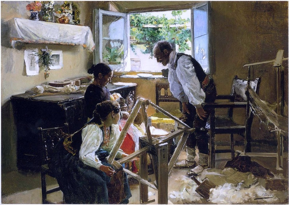 Joaquin Sorolla Y Bastida The suckling child, 18"x27" Gallery Wrapped Canvas