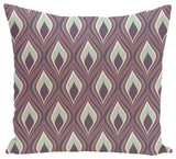 Candlelight Geometric Print Pillow, Mulberry, 18"x18"