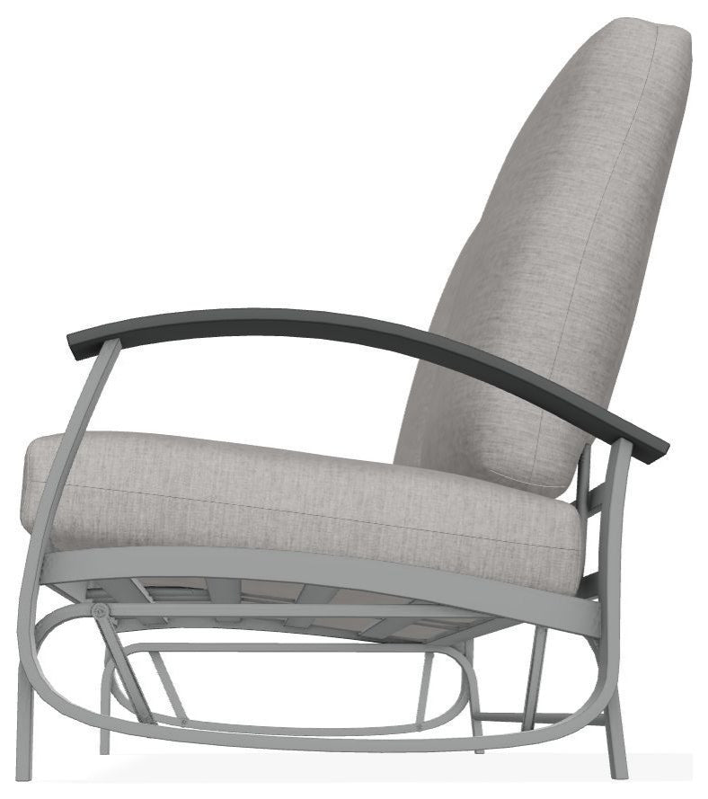 Belle Isle Cushion Deep Seating 2-Seat Glider, Rain Graystone/Graphite