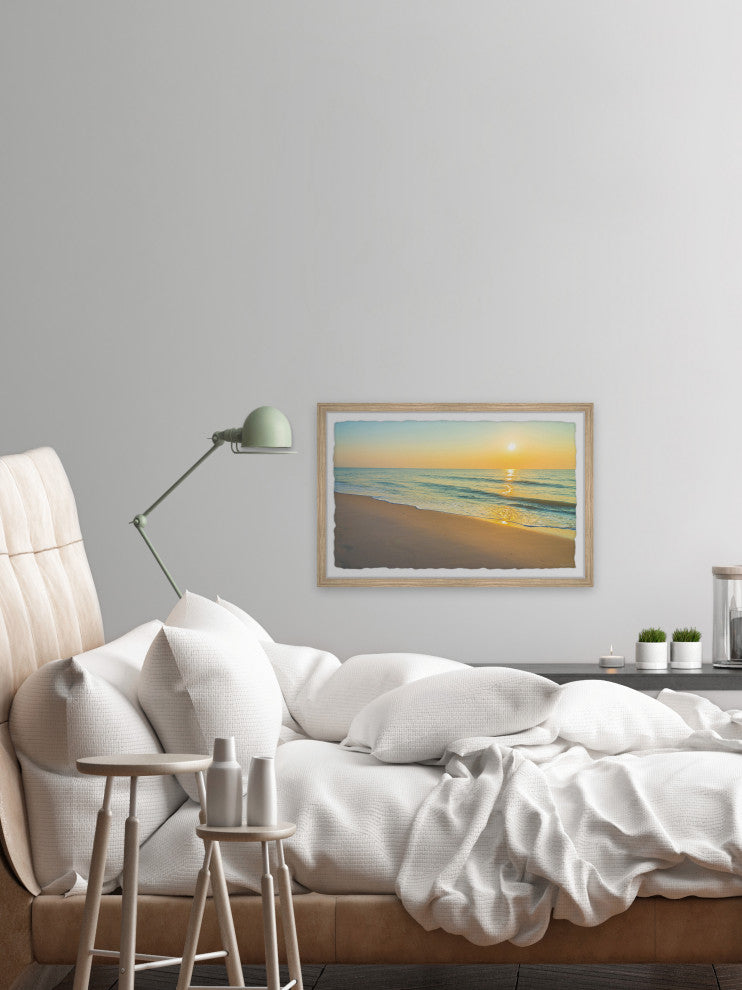 "The Ocean Called" Framed Painting Print, 36x24
