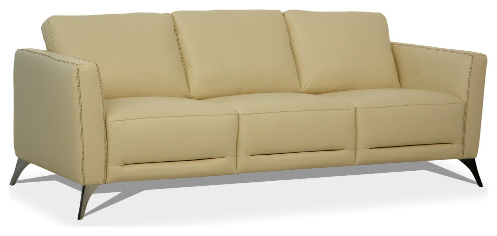 ACME Malaga Sofa, Cream Leather