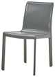 Gervin Recycled Leather Dining Side Chair, Set of 2, Anthracite