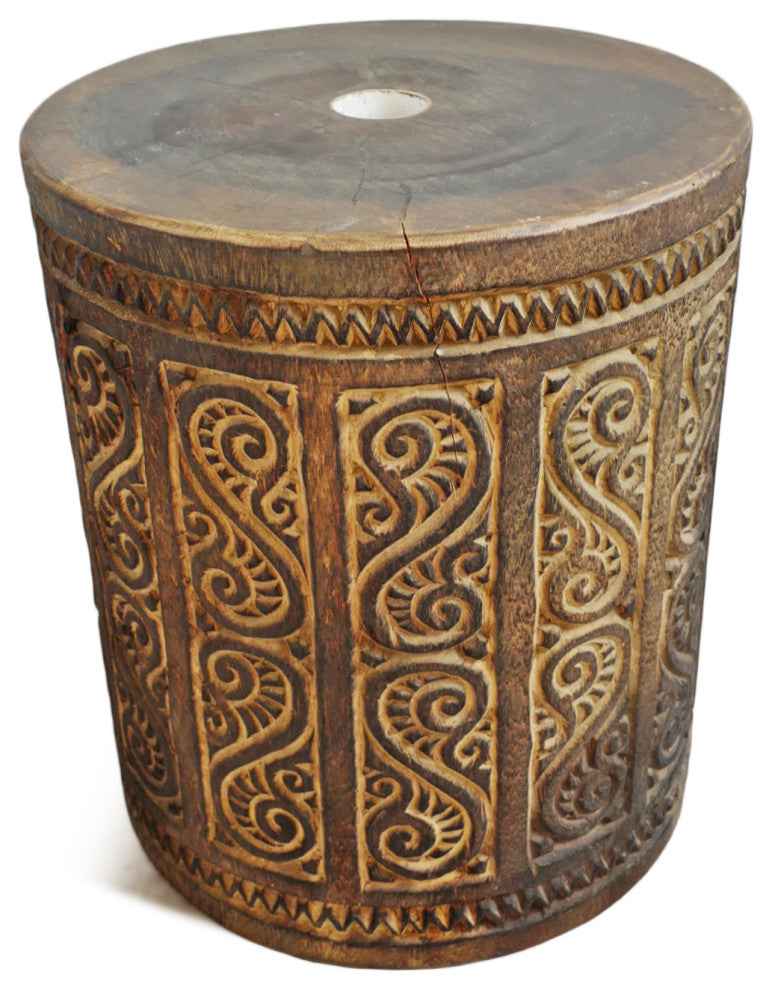 Java Burnt Walnut Side Table Stand
