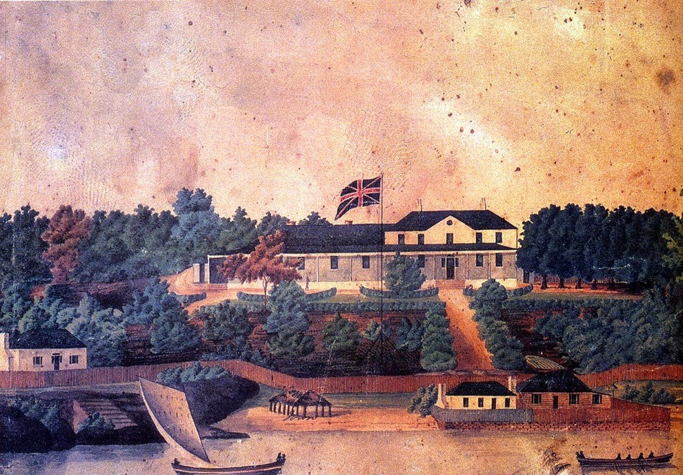 John Eyre First Government House  Syndey, 18"x27" Gallery Wrapped Canvas