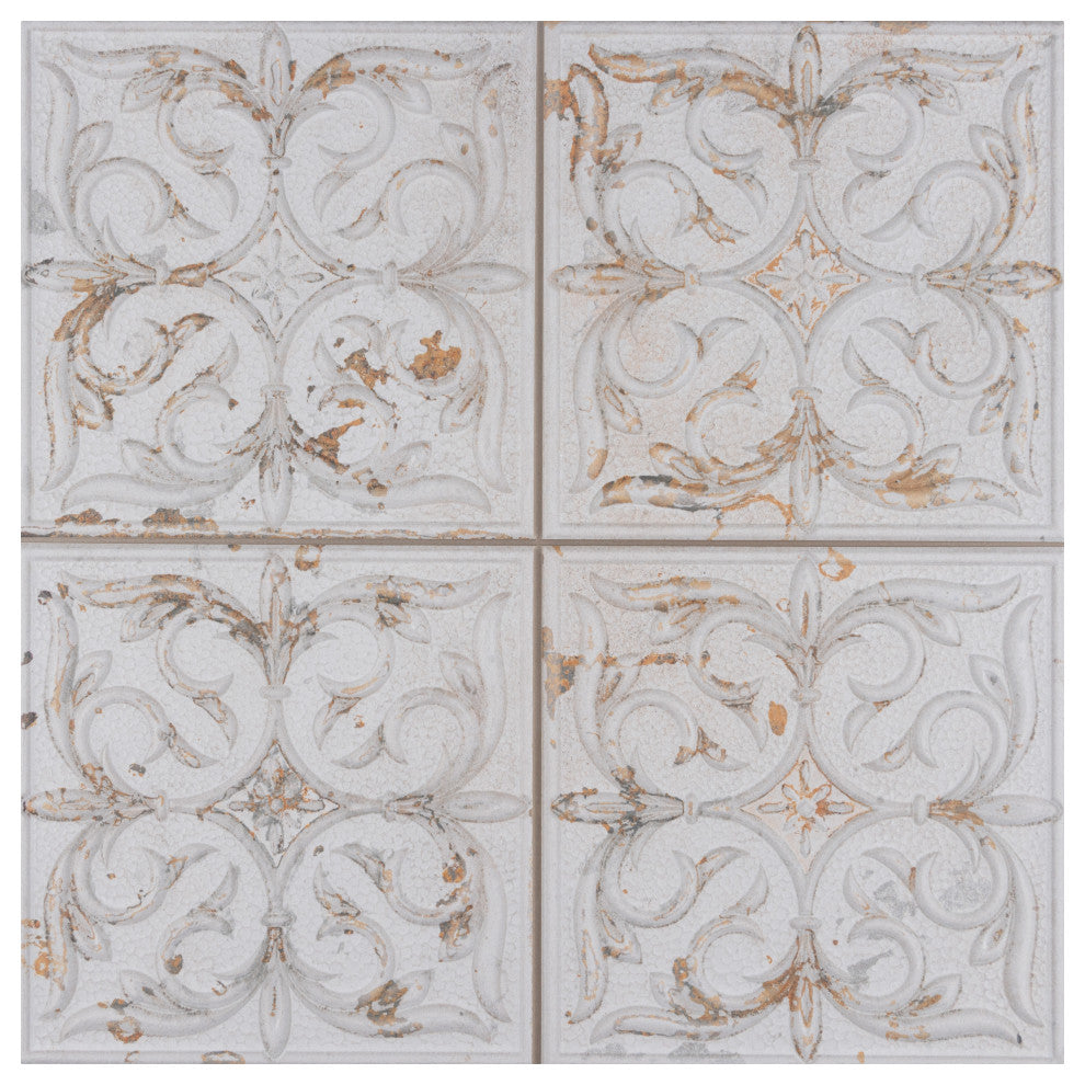 Antigua Lis White Porcelain Wall Tile