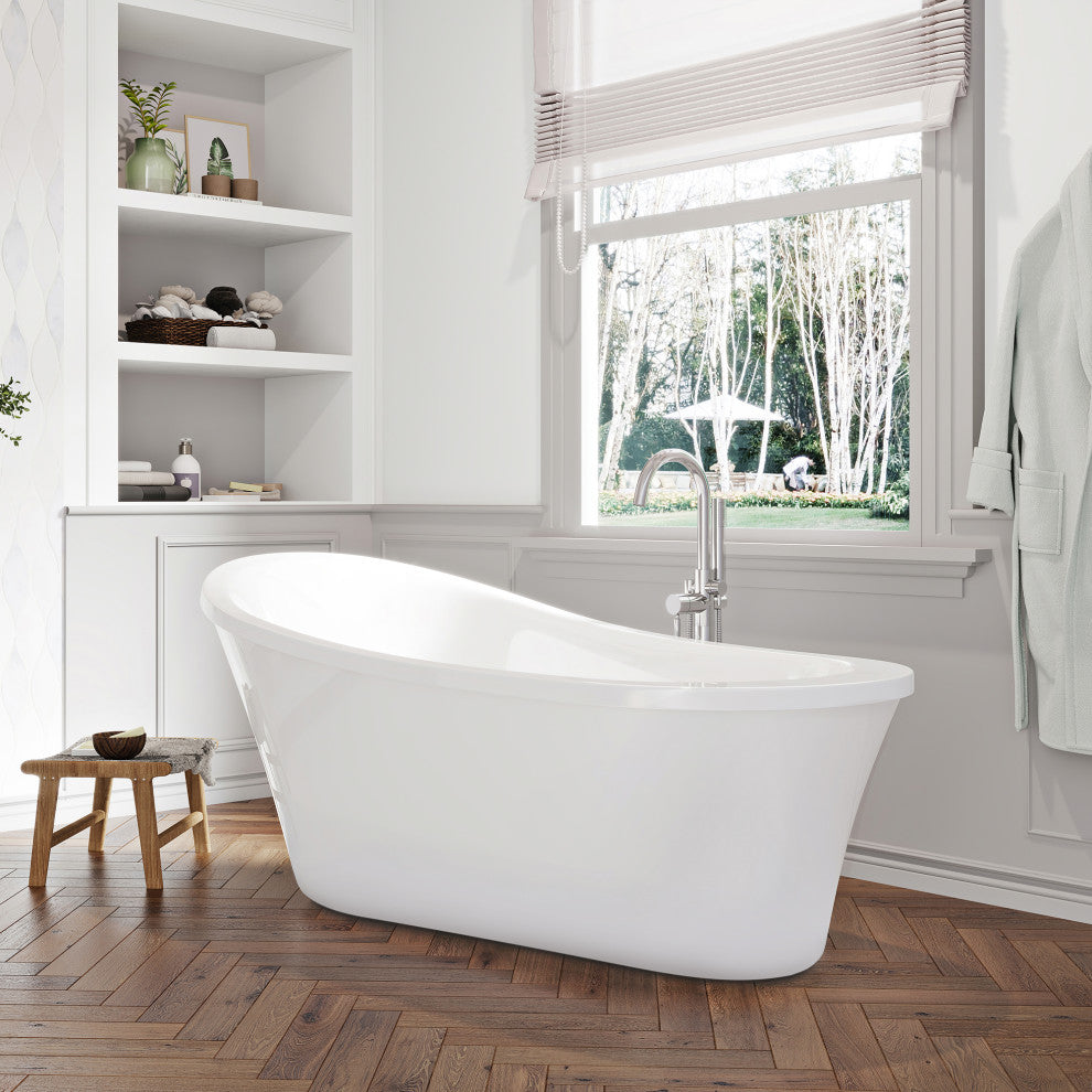 Ove Decors Rachel Freestanding 70" Bathtub Kit With Athena Faucet