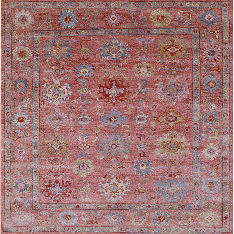 Ahgly Company Indoor Square Mid-Century Modern Area Rugs, 8' Square