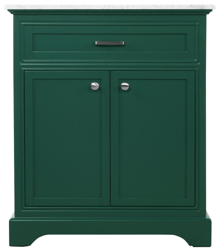 Amber Single Bathroom Vanity, Blue, Green, 30"