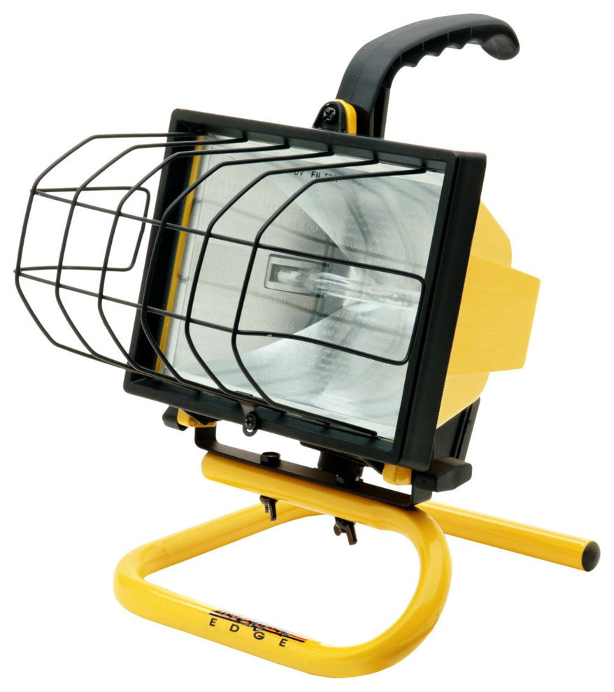 Designers Edge Portable Handheld Work Light, Yellow, 500W