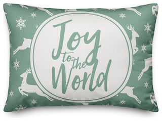 Joy to the World Lumbar Pillow, 14"x20"