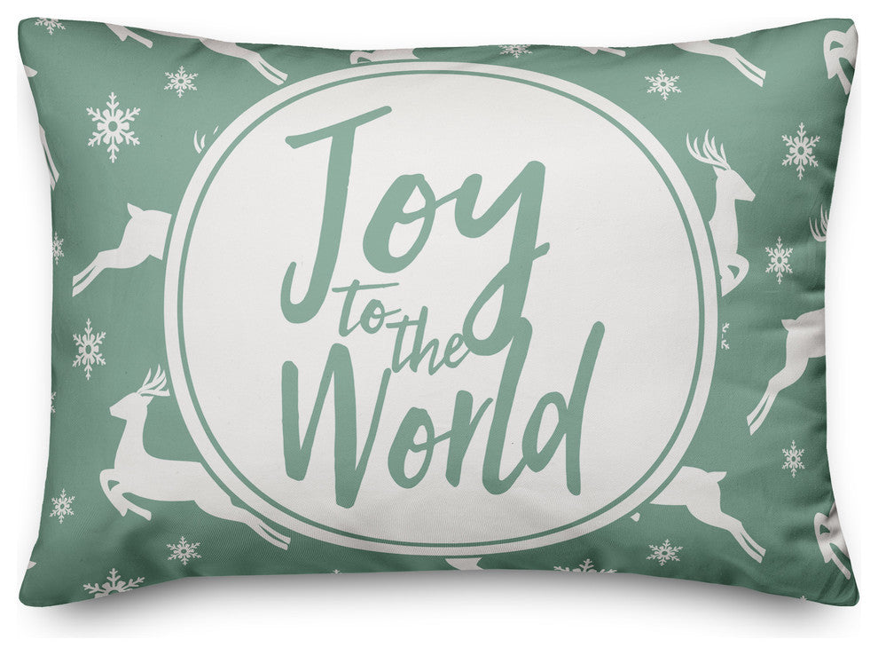 Joy to the World Lumbar Pillow, 14"x20"