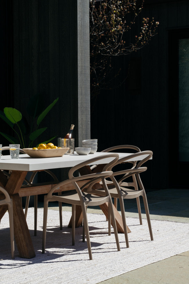 Compamia Pia Set of 2 Dining Chair, Taupe