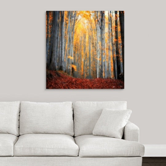 "Here Comes the Sun" Wrapped Canvas Art Print, 35"x35"x1.5"