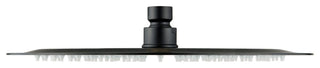 Circular 12" Metal Ultra Thin Profile Rain Shower Head 1.75 GPM, Matte Black