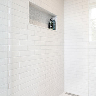 Brooklin Brick Cotto Porcelain Floor and Wall Tile, White